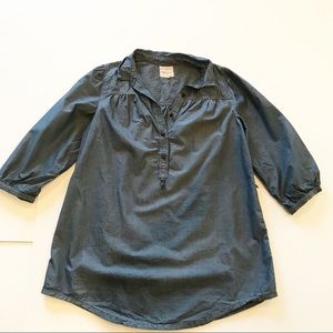 Levi's Denim 3/4 Sleeve Tunic Shirt Dress